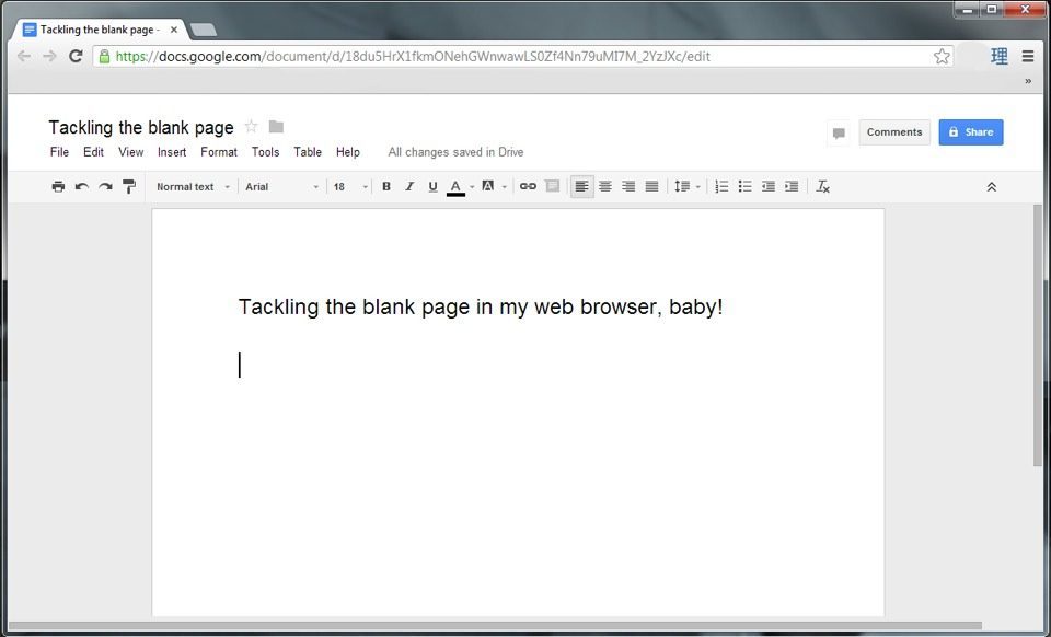 Writing In The Browser